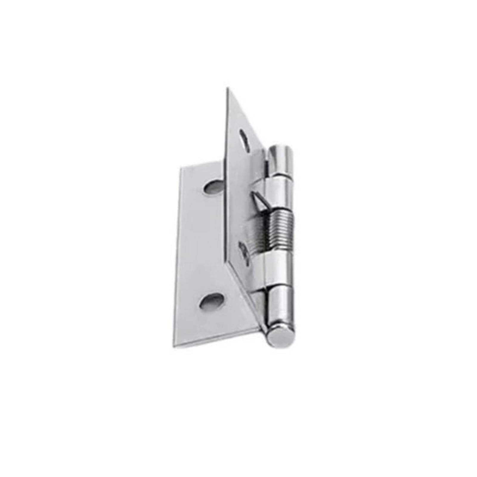 8pcs Self Closing Spring Hinge with Screws Stainless Steel Door Hinges Boxes Cabinet Furniture Fittings Hardware for Gates(2 inch)