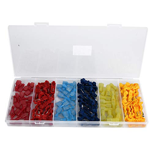 120pcs Quick Splice Terminal Male Female Wire Connector Kit Easy Wiring Secure Insulation Automotive