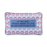 FURBISH Needlepoint Decorative Throw Pillow - Uncomfortable - 9'x15' - Small Embroidered Designer Pillow for Living Room, Couch, Sofa, Chair & Bed - Eclectic Home Decor