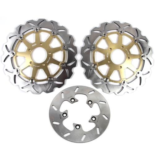 Rotors de frein or pour Suzuki GSXR 750 1997 1998 1999 2000 haute précision
