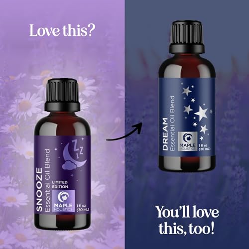Image of Sleep Essential Oil Blend for Diffuser - Snooze Blend Essential Oil for Sleep with Lavender Roman Chamomile Cedarwood and More - Aromatherapy Oil Blend for Peaceful Nighttime Relaxation