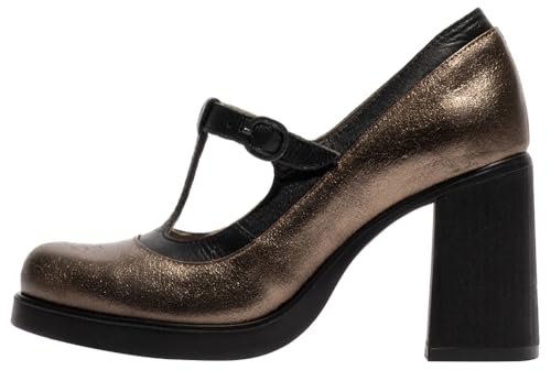 Chaussure de robe Seif141fly Fly London Femme cuir noir uniforme confortable