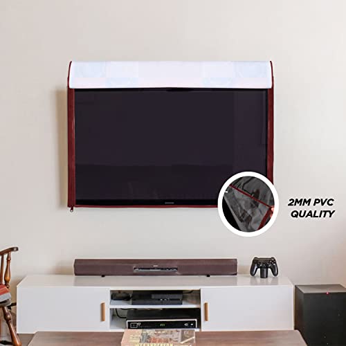 Image of Transparent LCD /LED T.V Protector Cover with Zipper Enclosure for 42 Inch Suitable for All Major Brand & Model (Color-Multi, Size-39x3x24 Inches)