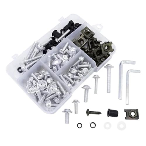 Tornillos de carenado de aleación premium para CBR 1000RR y 900RR en plata