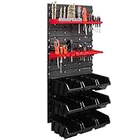 20 Stacking Boxes Tool Holder Wall Shelf Workshop Shelf Tool Wall 39 X 78 Cm Tool Holder Storage System Storage Box Extra Strong Wall Plates Shelf Expandable Workshop Shelf Storage - View #9