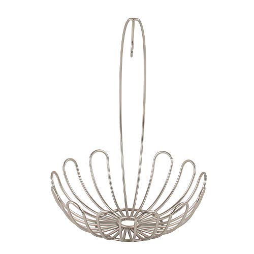 Spectrum Bloom Wire Small Fruit Tree & Basket (Satin Nickel) - Décor & Organizer For Kitchen, Fruit, Home, Countertop, Table, Dorm, & Apartment Hanging Storage #TOP3