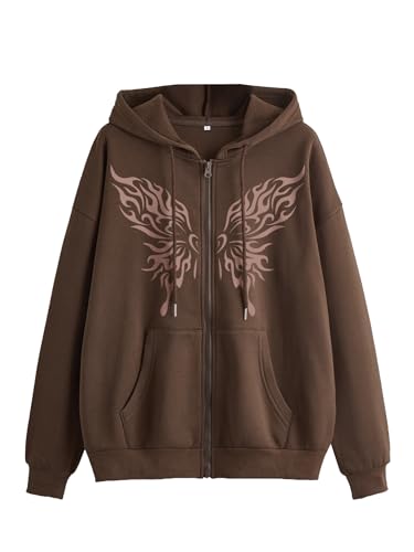 TAGAS Store TAGAS Printed Zip-up Hooded Sweatshirt for Women - Image 2