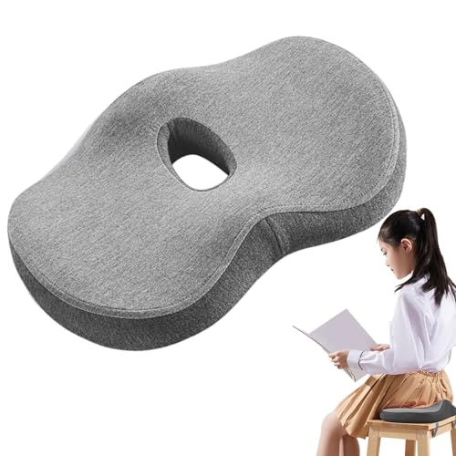 Almohada de , cojín de asiento ortopédico | Almohada de hemorroides de espuma de memoria - Almohadilla de de presión de soporte ergonómico para una sesión larga, hogar, juegos, conducción, avión