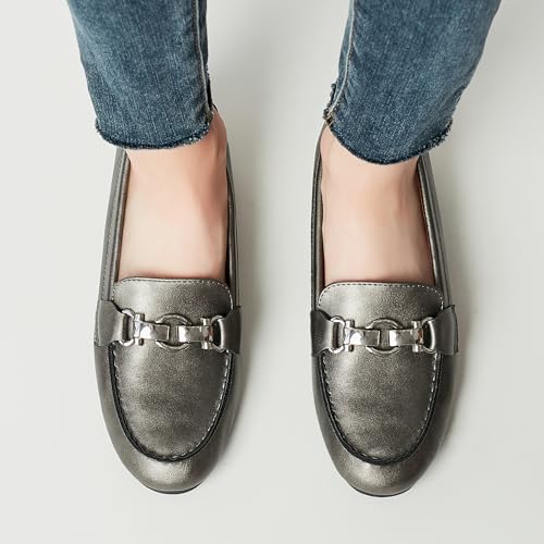 Image of VERDASCO Women's Loafers Comfort Slip-Ons Flat Work Shoes Casual Moccasins Penny Loafers Lady Dress Shoes