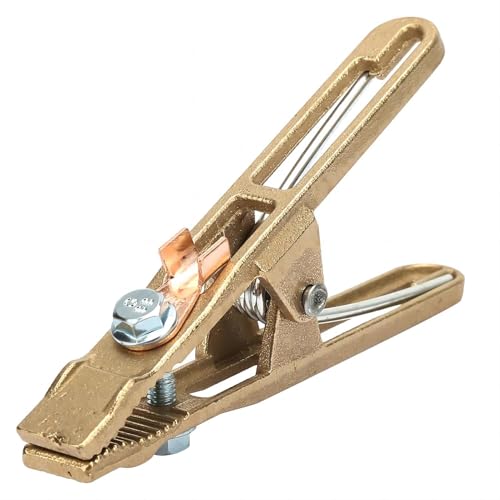 VIFER Pince de Terre, 260A Pince de Masse Soudure Mâchoire Lourde en Laiton Pinces de Mise à la Terre en Forme de a Pinces de Terres à Souder pour Machine...