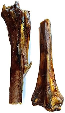 Gift Ostrich Metatarsus Bones for Dogs - Long Lasting Dog Chew - Light & Less Likely to Splinter - 100% Natural - DOG CHEW PACK OF 2