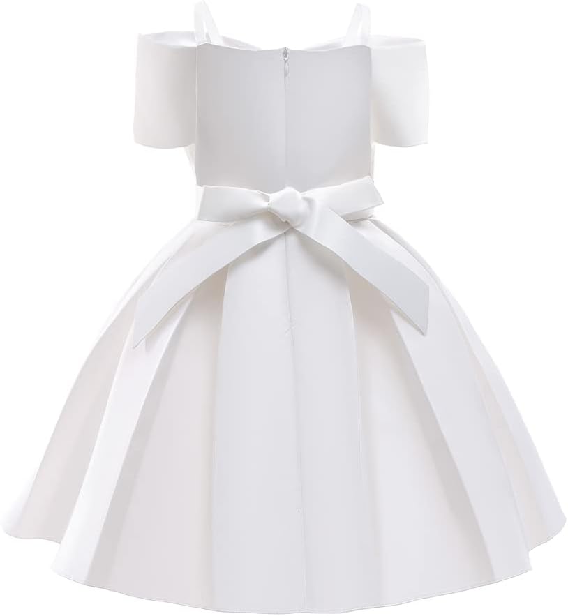 Cichic Elegant Girls Dress Special Occasion Satin Gowns for 2-10Years Kid - Image 3