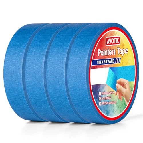 Cinta adhesiva azul para pintura bricolaje embalaje y protección de suelos de madera