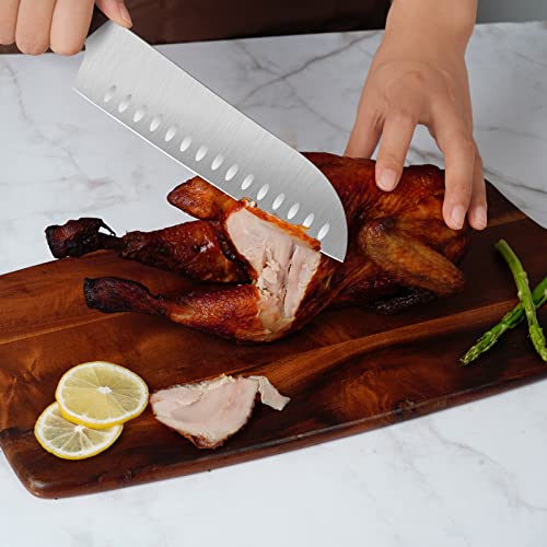 Knife Set,15Piece Chef Kitchen Knife Set with Block Wooden, Knife