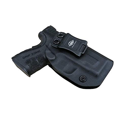 IWB Kydex Holster Custom Fits: Springfield XD MOD .2 3" Sub-Compact 9MM / .40 S&W Pistol - Inside Waistband - Adj. Cant Retention - Cover Mag-Button - No Wear - No Jitter