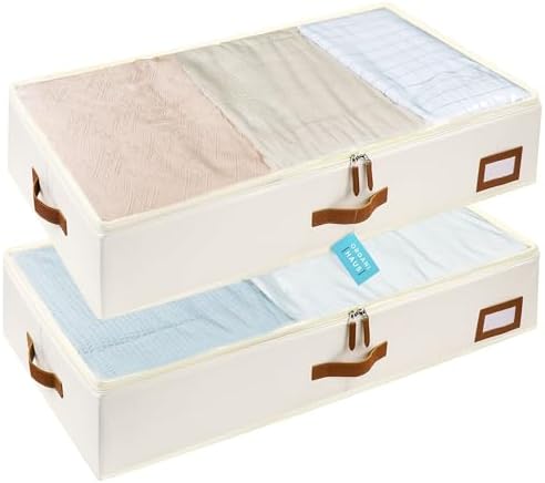 OrganiHaus Under Bed Storage Containers, Bedroom Storage and Orga...