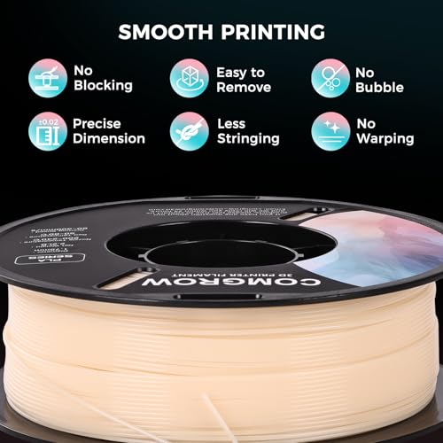 Image of Comgrow 3D Printer Photosensitive Filament Single Color Light Change PLA 1kg (2.2 lbs) Spool 3D Printing Materials, Dimensional Accuracy + /- 0.03 mm, 1.75 mm, Light Change Purple