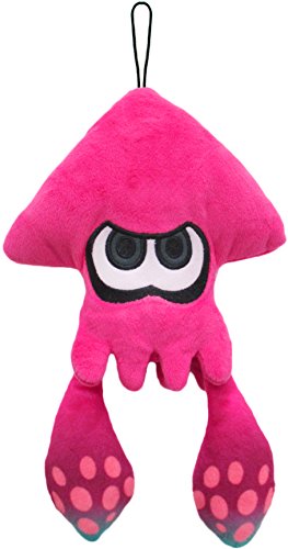 Peluche Splatoon rose Inkling Squid de 23 cm lavable en surface pour éviter les taches
