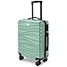 AVIO Wave Cabin Suitcase 55x40x20cm – Lightweight Hard Shell Cabin Luggage with 4 Double Spinner Wheels, Telescopic Handle & Organised Interior – Small Cabin Size Carry On Travel Suitcase