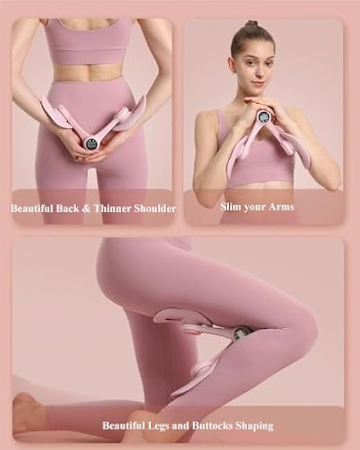 Thigh Master, Thigh Trainer, Pelvic Floor Muscle Trainer, Inner Thigh Exercise Workout Equipment Hip and Thigh Strengthener Exercise Machine for Women Home Fitness