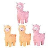 HIAKDOFT 4個多肉植物用 羊デザイン装飾品 製 アニマルクラフト 微景観デコレーション 小さな置物 ガーデンデコ