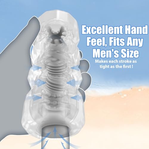Image of Male Masturbator with 3D Textured, TPE Pocket Pussy Male Sex Toy | Masturbation Sleeve with Storage Box, Penis Training Sex Toy for Men, Couple Sex Toys & Game