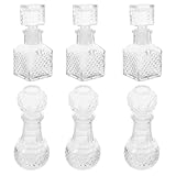 Amélioré : le design distinctif des bouteilles assure une aération efficace, permettant aux arômes du vin de se libérer pleinement pour une meilleure expérience de dégustation. verre à vin en forme de cœur pour la saint-valentin. bouteille en verre pour