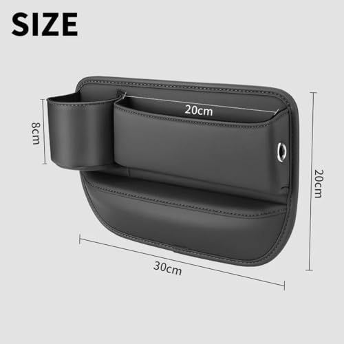 Organizador de Cuero para Hueco de Asiento con Portavasos miniatura 7