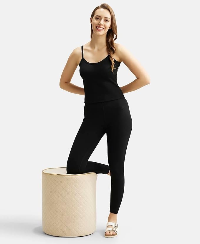 Image of Jockey 2544 Women Super Warm Super Combed Cotton Rich Brushed Fabric Thermal Leggings with StayWarm Technology