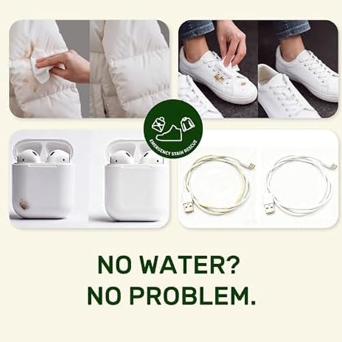 Image of Stain Remover Wipes for Clothes & Fabric, 26 Pack | Instant Clothing Stain Remover, For Shoes, Shirts & Jackets, Individually Wrapped Portable, For Travel & On-the-Go Cleaning