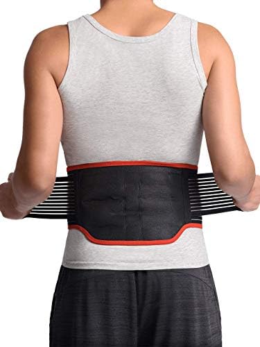 Maxar Bms 511 Lumbar Support Back Brace With 31 Powerful Magnets Far Infrared Technology Magnetic Therapy Belt Pain And Stress Relief Sciatica Scoliosis Herniated Disc Large 36 40 Health Household Amazon Com