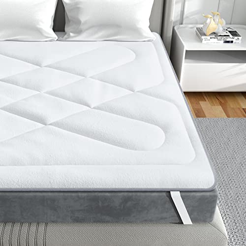 BedStory Surmatelas 180 x 200 avec Housse de Bambou, Extra Doux Antiacarien et Respirant, Surmatelas Idéal pour Canapé, Bz, Caravanes, Voyage...