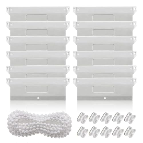 YSOOUA 12 Piezas 127 mm Persiana Vertical Contrapeso Cortina Vertical Persianas Verticales Contrapesos Accesorios para Cortinas Accesorios para Cortinas Verticales (127MM Set)