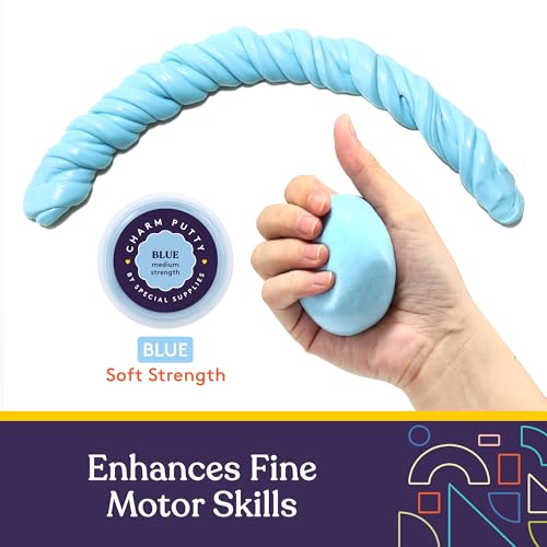 Special Supplies Sensory Therapy Putty for Kids and Adults with Cute Charms, Resistive Hand Exercise Stress Relief Therapy Putty (Sea) - Image 3