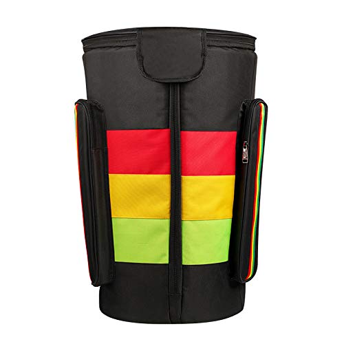 LEBEE Djembe Drum Bag Portable Waterproof Black Shoulder African Drum Carry Bag Backpack Suitable for 13 Inch Drum