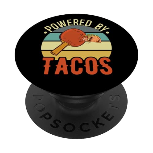 Realizzato da Tacos Funny Taco Ping Pong Retro PopSockets PopGrip Adesivo