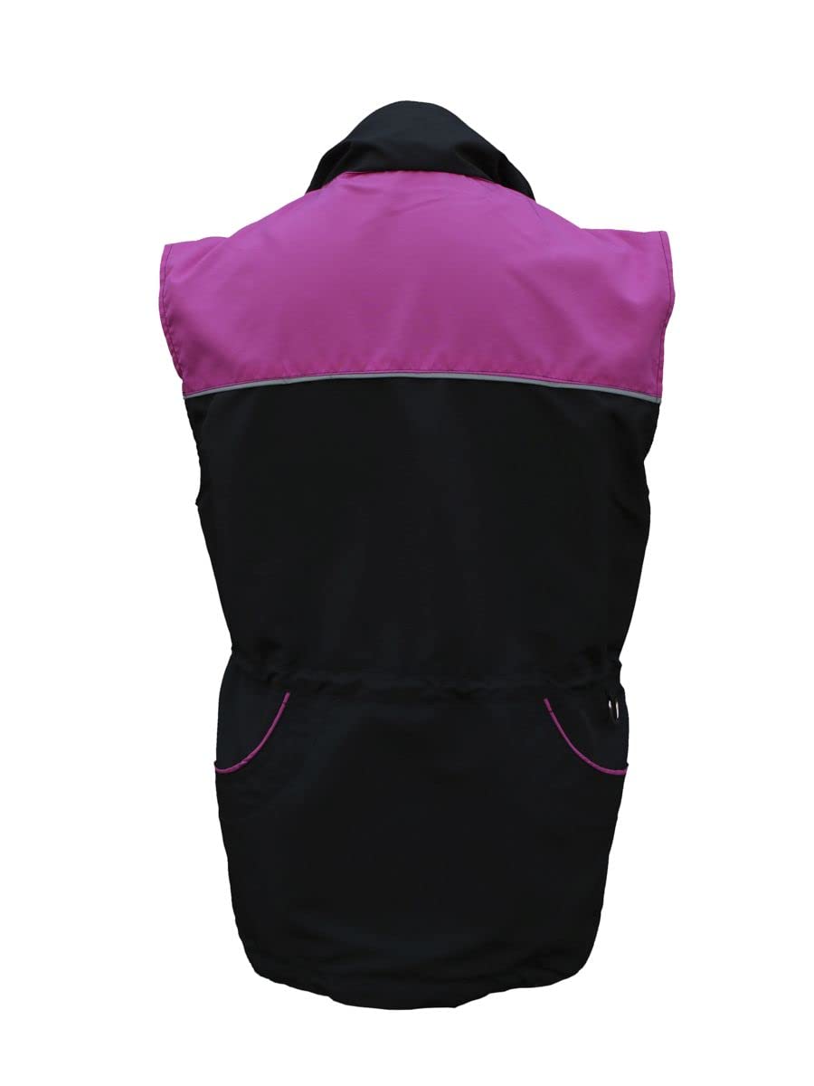 Berra Hundesportweste Hundeführerweste Trainingsweste Dummyweste PINK/SCHWARZ (XL)
