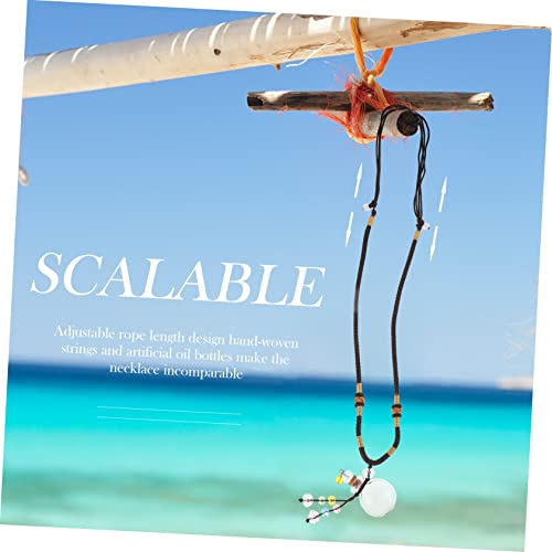 Collier corde tressée diffuseur aromathérapie, coffret de 3 pièces à offrir - 4