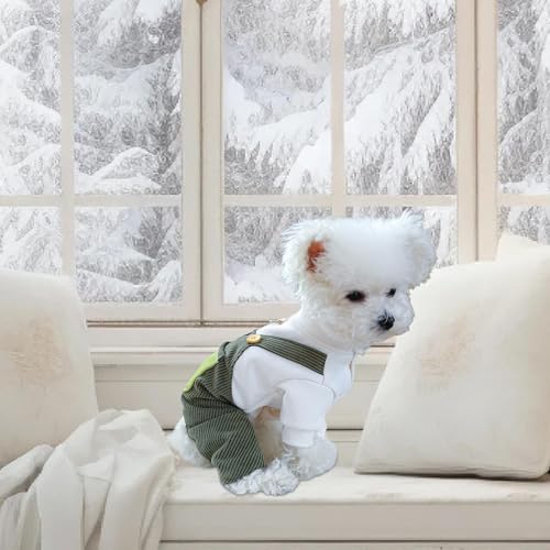 Winter-Hundeoverall: Stilvolle Jumpsuits für kleine und mittelgroße Hunde, bequemer Hundebody und perfekt für warme Kleidung bei kaltem Wetter