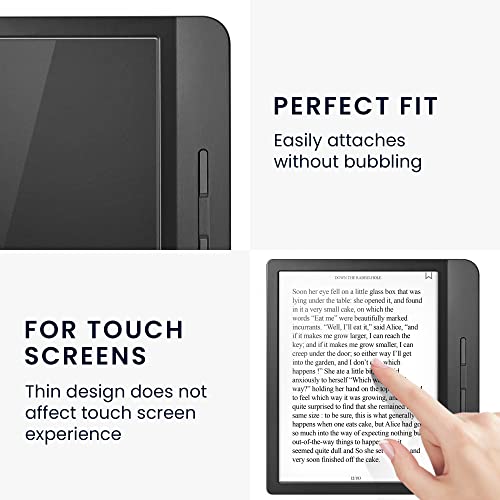 Set 2x Pellicola Protettiva Trasparente eReader Compatibile con Kobo Libra H2O - 2x Clear Protector eReaders - Pellicole Antiurto Antigraffio - Image 6
