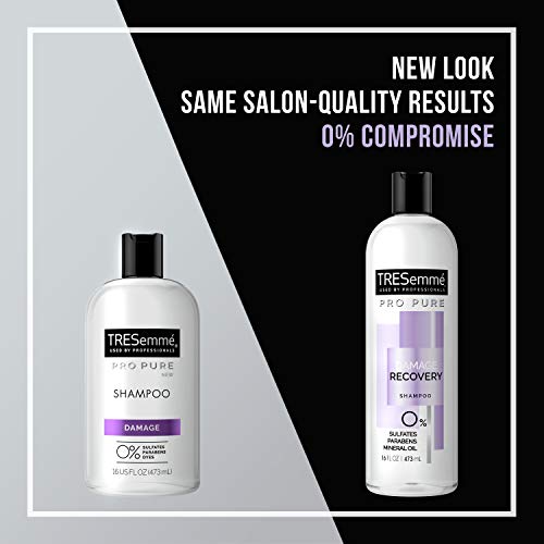 Tresemmé Pro Pure Shampoo For Damaged Hair Damage Recovery Sulfate, Paraben And Dye Free, 16 Fl Oz (Pack Of 4) #TOP3