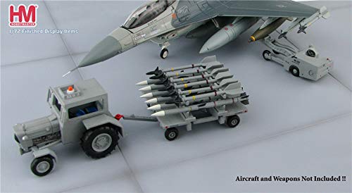HM US Modern Weapon Loading Set II :Ford Tractor & Missiles Trailer & Lift Truck? Aircraft and Missiles not Included ? 1/72 diecast Plane Model Aircraft