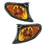 Left+Right Corner Lights Turn Signal Lamps for BMW 3 Series E46 325i 325xi 2002 2003 2004 2005 Yellow Lens