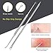 Pimple Popper Tool Kit - Boxoyx 10 Pcs Blackhead Remover Comedone Extractor Kit with Metal Case for Quick and Easy Removal of Pimples, Blackheads, Zit Removing, Forehead,Facial and Nose(Silver)