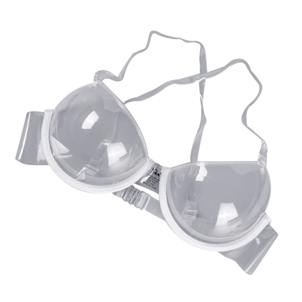 PRETYZOOM Soutien-gorge transparent pour femme - Soutien-gorge transparent - Réglable - Soutien-gorge jetable - Taille 34