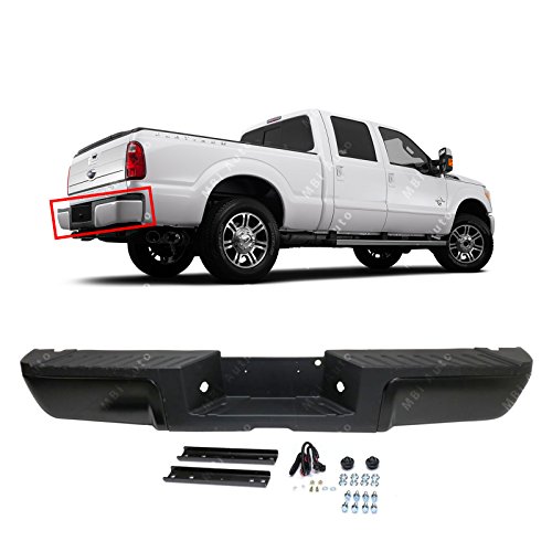 MBI AUTO - Primered, Steel Rear Complete Bumper for 2013 2014 2015 2016 Ford F250 F350 Super Duty 13 14 15 16, FO1103174