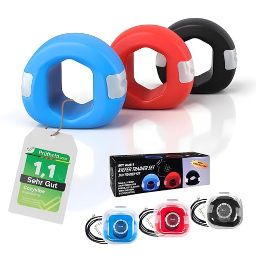 [ Test SEHR GUT *] COZYVIBE Jawline Trainer & Kiefertrainer Doppelkinn Entferner & Jawline Exerciser für effektives Kiefertraining & Muskelaufbau Fitness & Sport Geschenke für Männer & Frauen