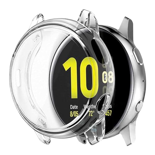 OcioDual Funda Protectora de TPU Color Transparente Compatible con Galaxy Watch Active 2 (40mm), Carcasa de Protección Anticaídas, Antiarañazos