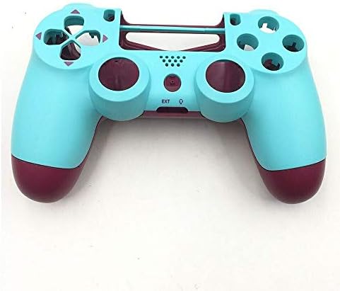 Front+Back Shell Housing Case Cover Protector for Sony PS4 Pro Controller JDS040 JDM-040 Upper Housing Shell Case (Berry Blue)