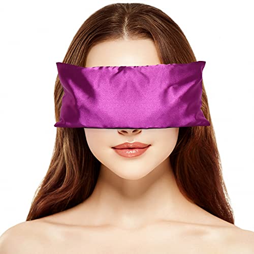 Timoo Lavender Eye Pillow for Sleeping, Eye Pillow for Yoga, Lavender-Scented Eye Pillow, Spa Eye Pillow Yoga Silk Eye Bags, Great Gift for Family Friends Colleges,